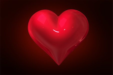 simsearch:400-07957212,k - red heart against red background with vignette Stock Photo - Budget Royalty-Free & Subscription, Code: 400-07957773