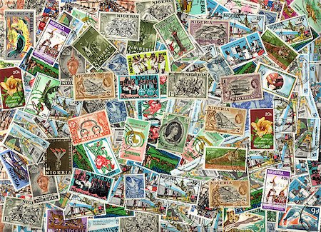 philately - Background of the postage stamps issued in Nigeria Photographie de stock - Aubaine LD & Abonnement, Code: 400-07951395