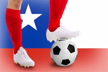 simsearch:400-06513403,k - Chile  soccer player with football for competition in Match game. Stock Photo - Budget Royalty-Free & Subscription, Code: 400-07951932