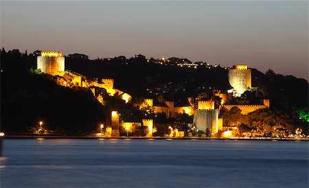 evrenkalinbacak (artist) - Rumelian Castle in Istanbul City, Turkey Stockbilder - Microstock & Abonnement, Bildnummer: 400-07952078