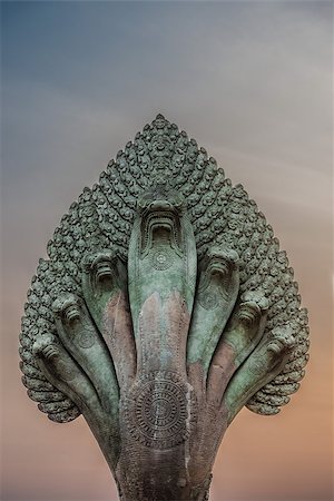 mucalinda statue snake Angkor Wat Cambodia Stock Photo - Budget Royalty-Free & Subscription, Code: 400-07952316