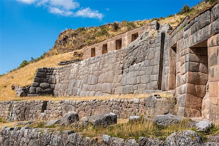 Tambomachay, Incas ruins in the peruvian Andes at Cuzco Peru Stock Photo - Budget Royalty-Free & Subscription, Code: 400-07952599