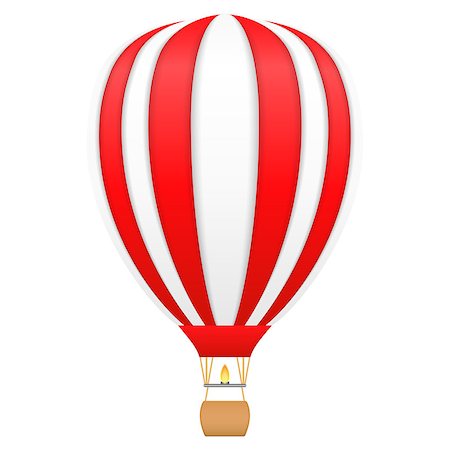 simsearch:400-09090841,k - Hot air balloon on white background, vector eps10 illustration Stock Photo - Budget Royalty-Free & Subscription, Code: 400-07952759