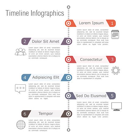 simsearch:400-08223890,k - Timeline infographics design template, vector eps10 illustration Fotografie stock - Microstock e Abbonamento, Codice: 400-07952795