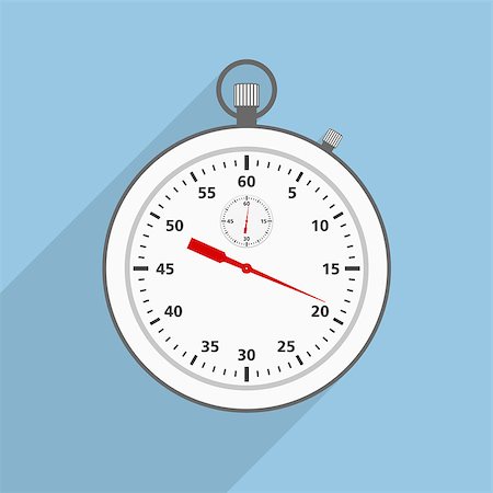 simsearch:400-05163997,k - Stopwatch, flat design, vector eps10 illustration Stock Photo - Budget Royalty-Free & Subscription, Code: 400-07952790