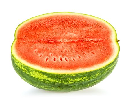 simsearch:400-06177351,k - fresh half of watermelon isolated on white Stock Photo - Budget Royalty-Free & Subscription, Code: 400-07953996