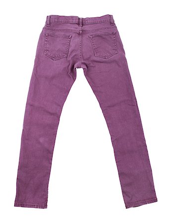 simsearch:400-07770306,k - purple slim male jeans isolated on white background Foto de stock - Royalty-Free Super Valor e Assinatura, Número: 400-07974068