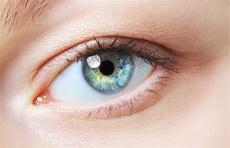 simsearch:400-07974101,k - image of human eye, blue and green iris Foto de stock - Royalty-Free Super Valor e Assinatura, Número: 400-07974101