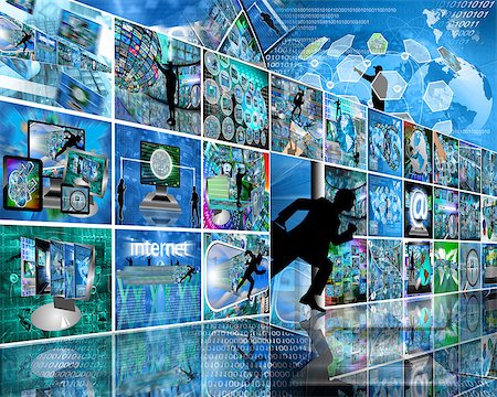 Many abstract images on the theme of computers, Internet and high technology. Stock Photo - Budget Royalty-Free & Subscription, Code: 400-07974679