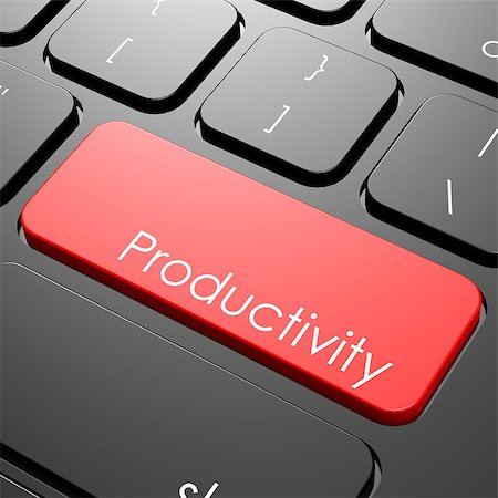 simsearch:400-07338798,k - Productivity keyboard image with hi-res rendered artwork that could be used for any graphic design. Fotografie stock - Microstock e Abbonamento, Codice: 400-07974852