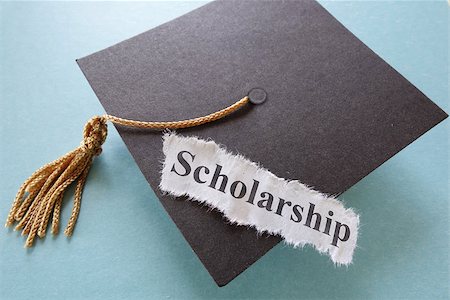 scholarship - Scholarship paper note on a graduation cap Photographie de stock - Aubaine LD & Abonnement, Code: 400-07974911