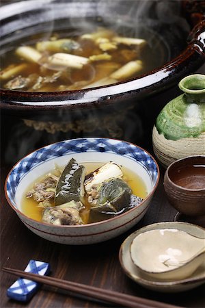 simmering - suppon nabe, japanese softshell turtle hot pot stew Stock Photo - Budget Royalty-Free & Subscription, Code: 400-07975039