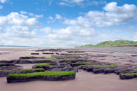 unusual mud banks at Beal beach in county Kerry Ireland on the wild Atlantic way Foto de stock - Royalty-Free Super Valor e Assinatura, Número: 400-07975512