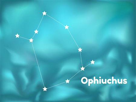 simsearch:400-07932239,k - star constellation of ophiuchus on blue background, vector Stock Photo - Budget Royalty-Free & Subscription, Code: 400-07975590