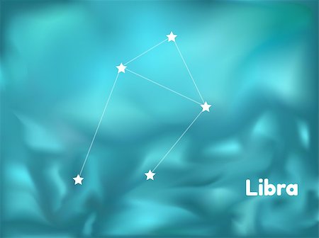 simsearch:400-07932239,k - star constellation of libra on blue background, vector Stock Photo - Budget Royalty-Free & Subscription, Code: 400-07975591