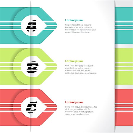 simsearch:400-06924506,k - Vivid colored arrows infographics design with light background Photographie de stock - Aubaine LD & Abonnement, Code: 400-07975702