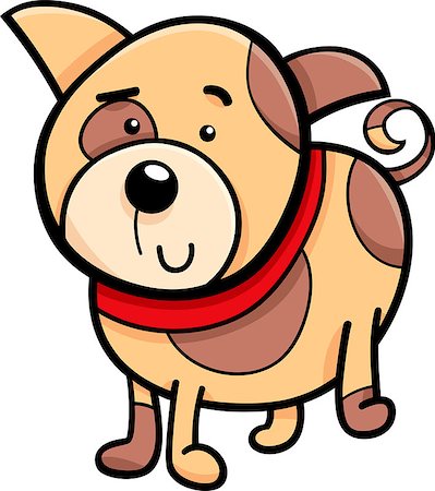 simsearch:400-07749919,k - Cartoon Illustration of Cute Spotted Dog or Puppy Foto de stock - Super Valor sin royalties y Suscripción, Código: 400-07975991