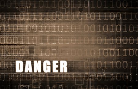 simsearch:400-07976201,k - Danger Warning on a Digital Binary Warning Abstract Stock Photo - Budget Royalty-Free & Subscription, Code: 400-07976200