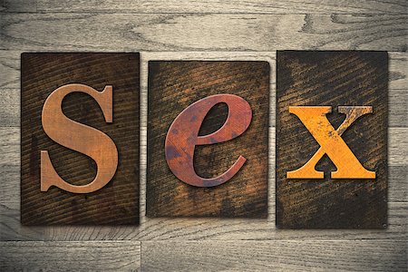 The word "SEX" written in wooden letterpress type. Photographie de stock - Aubaine LD & Abonnement, Code: 400-07977122