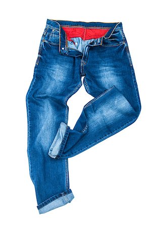 simsearch:400-07770314,k - men's blue jeans dancing on a white background Stock Photo - Budget Royalty-Free & Subscription, Code: 400-07977254