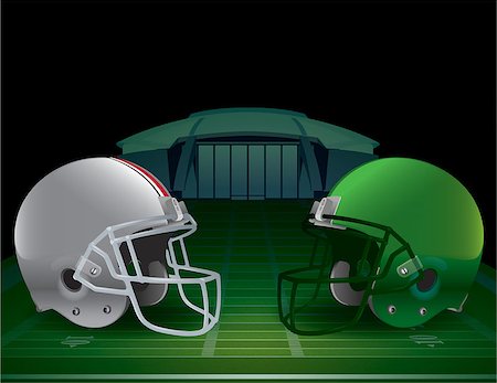 An illustration of an Amercan Football Championship. Vector EPS 10 available. EPS file contains transparencies and gradient mesh. Stock Photo - Budget Royalty-Free & Subscription, Code: 400-07977314