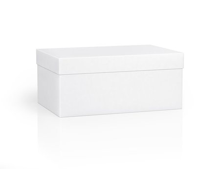 simsearch:400-06359368,k - White paper gift box on isolated background Foto de stock - Super Valor sin royalties y Suscripción, Código: 400-07977393