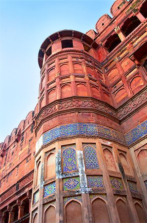 simsearch:400-08428658,k - Agra Fort in Uttar Pradesh, India.  UNESCO World Heritage Fotografie stock - Microstock e Abbonamento, Codice: 400-07977628