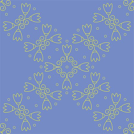 Vector Illustration - Seamless floral lilac wallpaper Foto de stock - Super Valor sin royalties y Suscripción, Código: 400-07978183