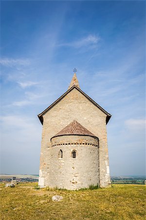 st michael - Old Roman Catholic Church of St. Michael the Archangel with Rocks in Foreground on the Hill in Drazovce, Slovakia Photographie de stock - Aubaine LD & Abonnement, Code: 400-07978315