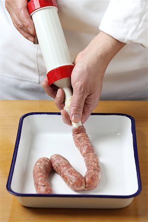 food processing equipment - sausage making by sausage maker Stock Photo - Budget Royalty-Free & Subscription, Code: 400-07978757