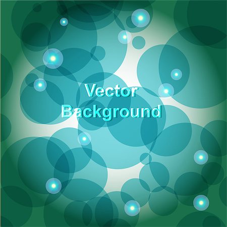 A lot of abstract blue circles. Vector illustration Stock Photo - Budget Royalty-Free & Subscription, Code: 400-07978970