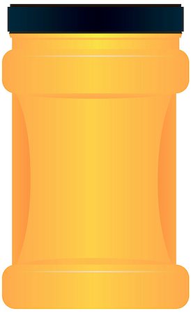 Plastic container for bulk food starch and flour. Vector illustration. Stock Photo - Budget Royalty-Free & Subscription, Code: 400-07979052