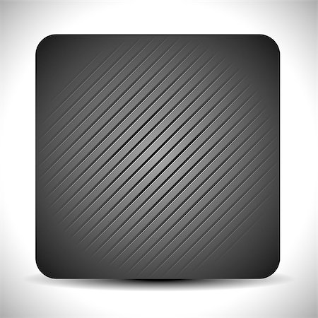 Vector illustration of an empty square plate, button with slanting lines texture Photographie de stock - Aubaine LD & Abonnement, Code: 400-07979309