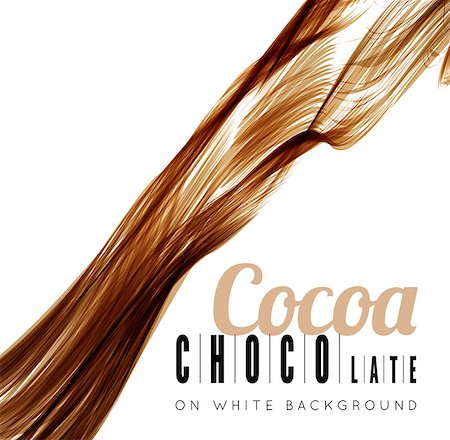 drink flowing - Chocolate splash. Vector illustration on white background Stock Photo - Budget Royalty-Free & Subscription, Code: 400-07979315