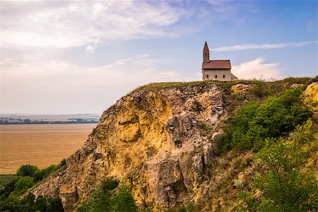 st michael - Old Roman Catholic Church of St. Michael the Archangel on the Hill in Drazovce, Slovakia Photographie de stock - Aubaine LD & Abonnement, Code: 400-07979569