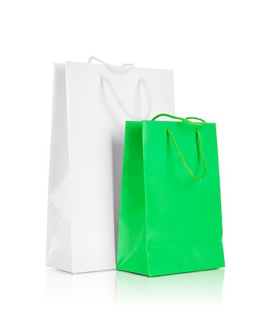 simsearch:400-08772748,k - white and green gift bag Foto de stock - Super Valor sin royalties y Suscripción, Código: 400-07971458
