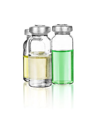 Medical ampoules, isolated on white Photographie de stock - Aubaine LD & Abonnement, Code: 400-07971650