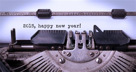 simsearch:400-04624328,k - Vintage inscription made by old typewriter, 2015, happy new year Foto de stock - Super Valor sin royalties y Suscripción, Código: 400-07972938