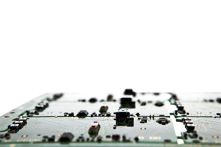 simsearch:400-03966982,k - printed circuit on white background Stock Photo - Budget Royalty-Free & Subscription, Code: 400-07973036