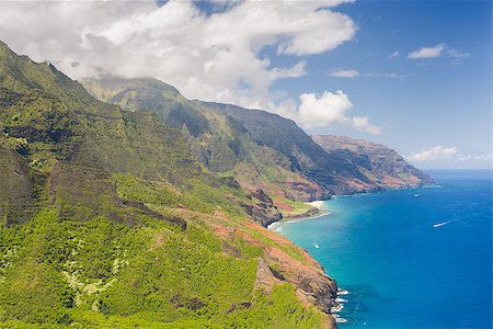 picture hawaii skyline - Na Pali Cost on Kauai island on Hawaii Stock Photo - Budget Royalty-Free & Subscription, Code: 400-07973101