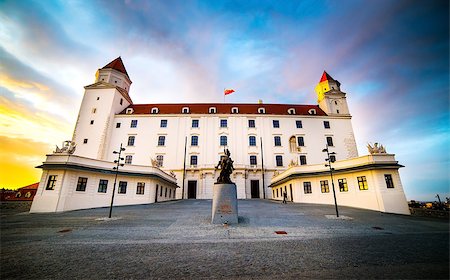 Bratislava Castle in sunset. Slovakia Stock Photo - Budget Royalty-Free & Subscription, Code: 400-07973481