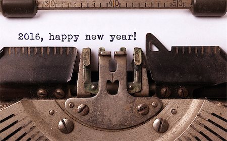 simsearch:400-08078286,k - Vintage inscription made by old typewriter, 2016, happy new year Foto de stock - Super Valor sin royalties y Suscripción, Código: 400-07973613