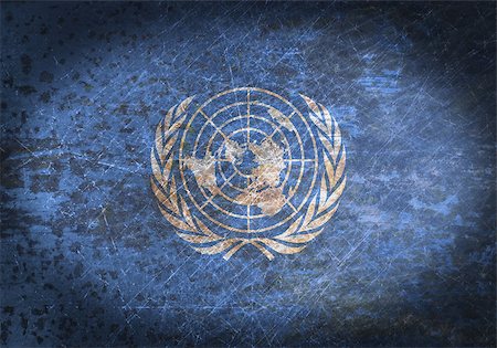 flag of the united nations - Old rusty metal sign with a flag - United Nations Stock Photo - Budget Royalty-Free & Subscription, Code: 400-07973626