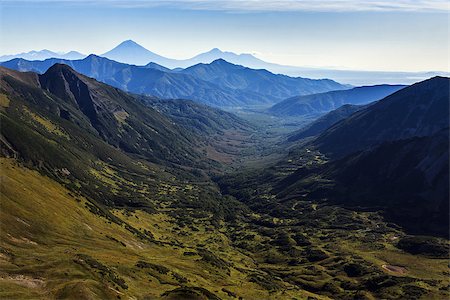 Beautiful mountain summer landscape. Far East, Russia, Kamchatka Peninsula. Stock Photo - Budget Royalty-Free & Subscription, Code: 400-07973734