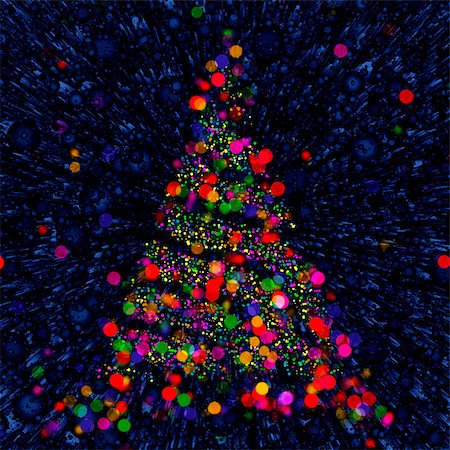 simsearch:400-09119603,k - Christmas abstract bokeh tree on blue balls background Photographie de stock - Aubaine LD & Abonnement, Code: 400-07973958