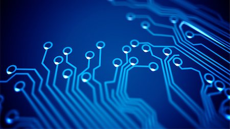 simsearch:400-03966982,k - Abstract Circuit board's signals. Depth of Fields. Stock Photo - Budget Royalty-Free & Subscription, Code: 400-07984062