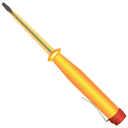 probe - Screwdriver control power for inspection and repair of electrical wiring. Vector illustration. Photographie de stock - Aubaine LD & Abonnement, Code: 400-07984214