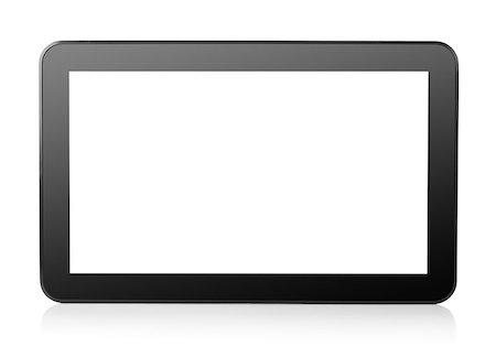 simsearch:400-06921233,k - Tablet computer isolated on a white background Stock Photo - Budget Royalty-Free & Subscription, Code: 400-07984264