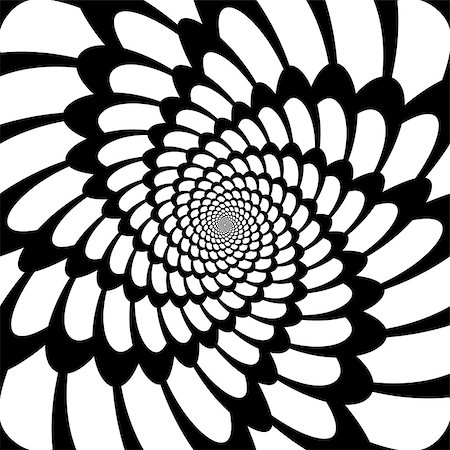 simsearch:400-07405778,k - Design monochrome movement illusion background. Abstract whirl distortion backdrop. Vector-art illustration Stock Photo - Budget Royalty-Free & Subscription, Code: 400-07984422