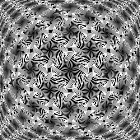 simsearch:400-08051059,k - Design monochrome warped grid decorative pattern. Abstract diagonal background. Vector art. No gradient Foto de stock - Royalty-Free Super Valor e Assinatura, Número: 400-07984432